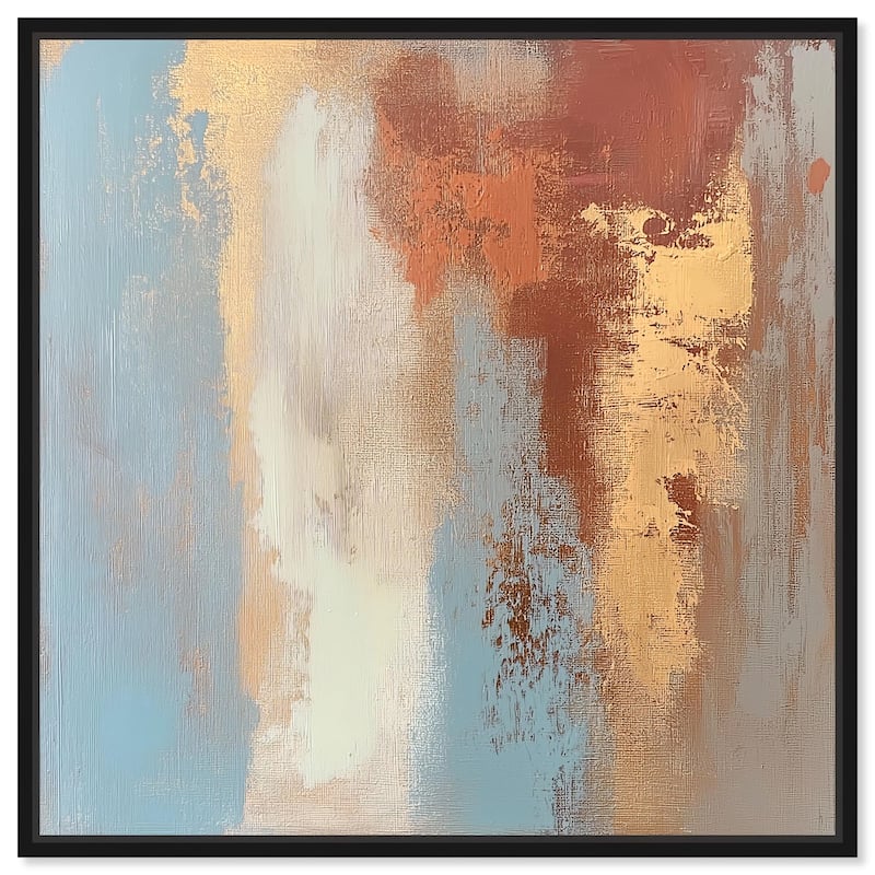 Coastal Rust II Canvas by Art Remedy - Black - 30" x 30"