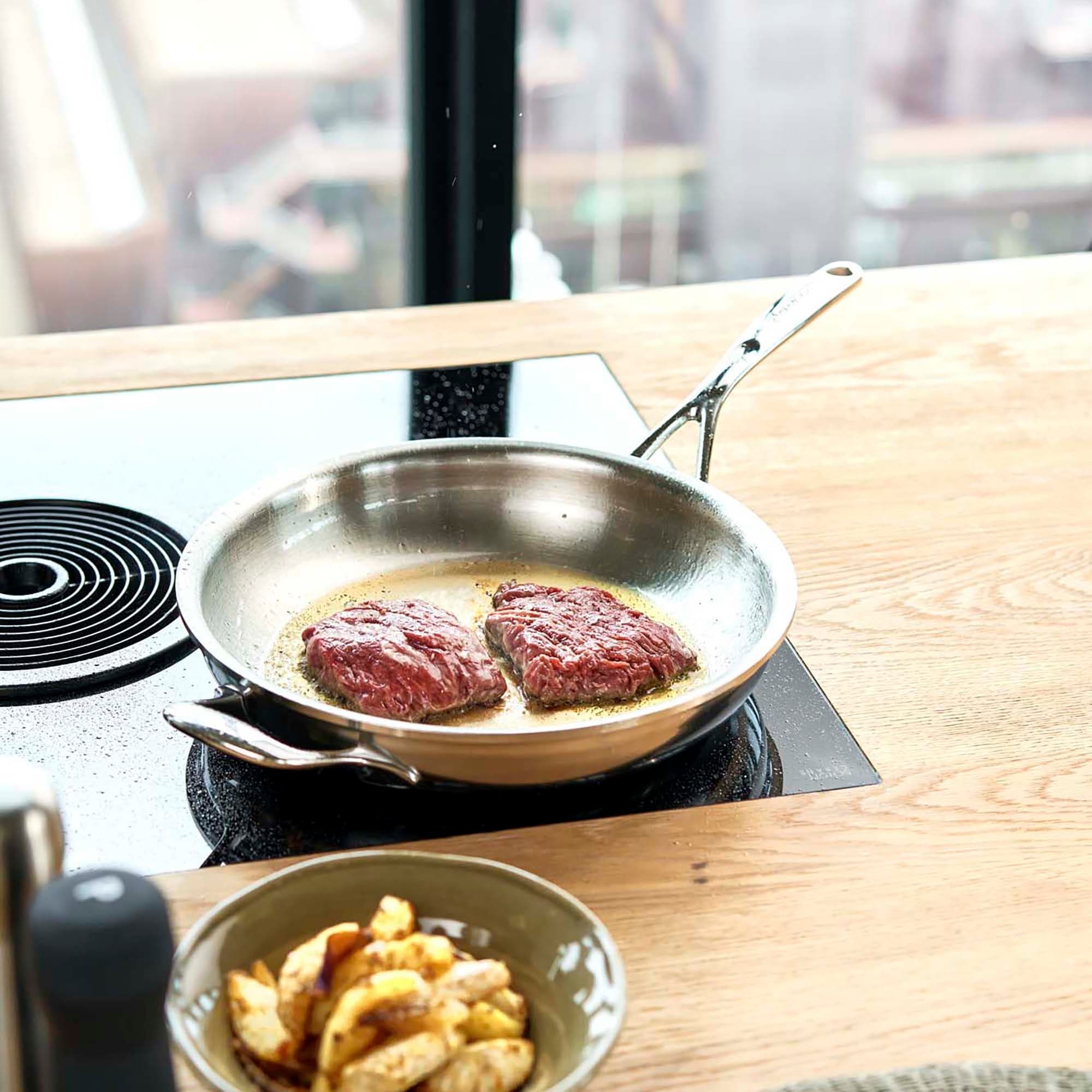 Demeyere Atlantis Proline 9.4-inch Stainless Steel Fry Pan