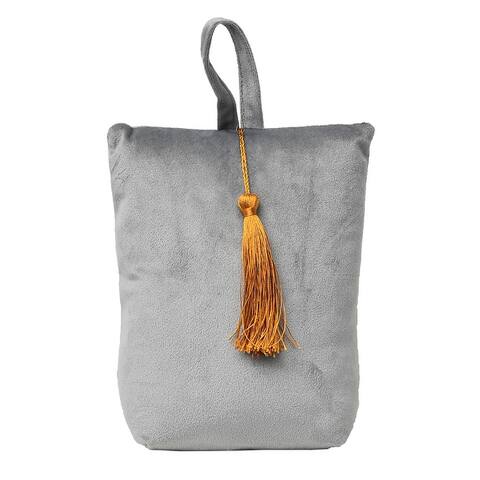 Velvet Fabric Weighted Bag Door Stop 2.3 lbs