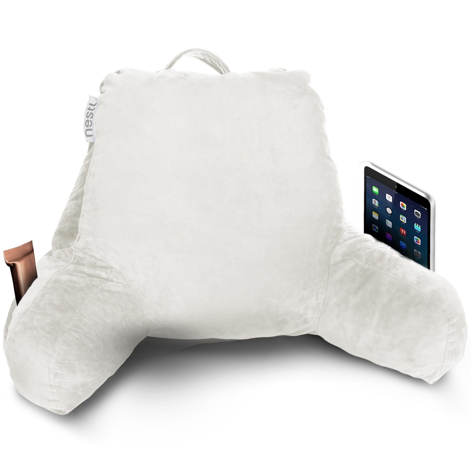 Bed bolster pillow with arms cheap