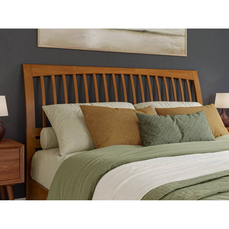 Orleans Solid Wood Low Profile Sleigh Platform Bed