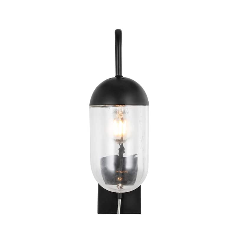 Elegant Lighting Kace Single Light 18" Tall Wall Sconce with Clear