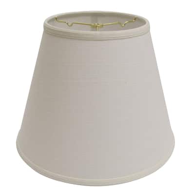 Deep Hardback Lampshade with Washer Fitter, White