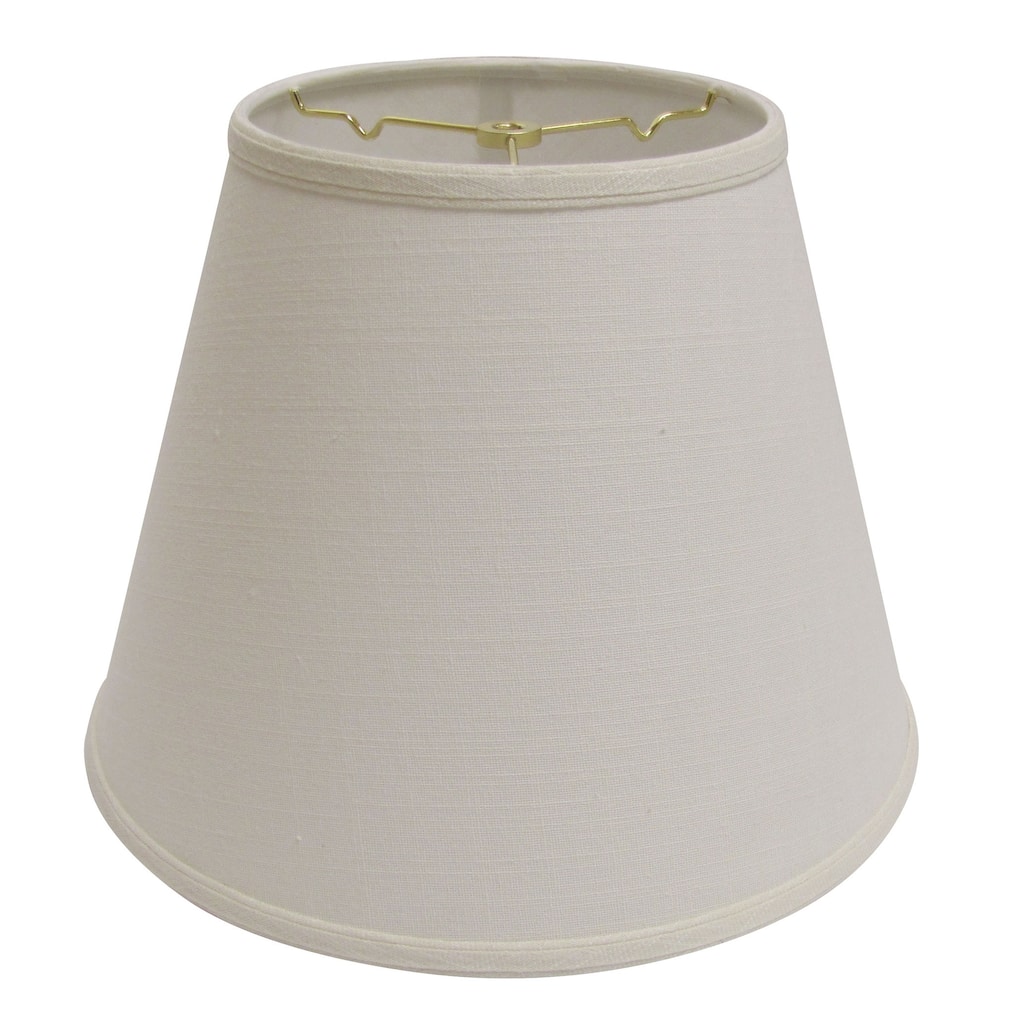 Deep Hardback Lampshade with Washer Fitter, White