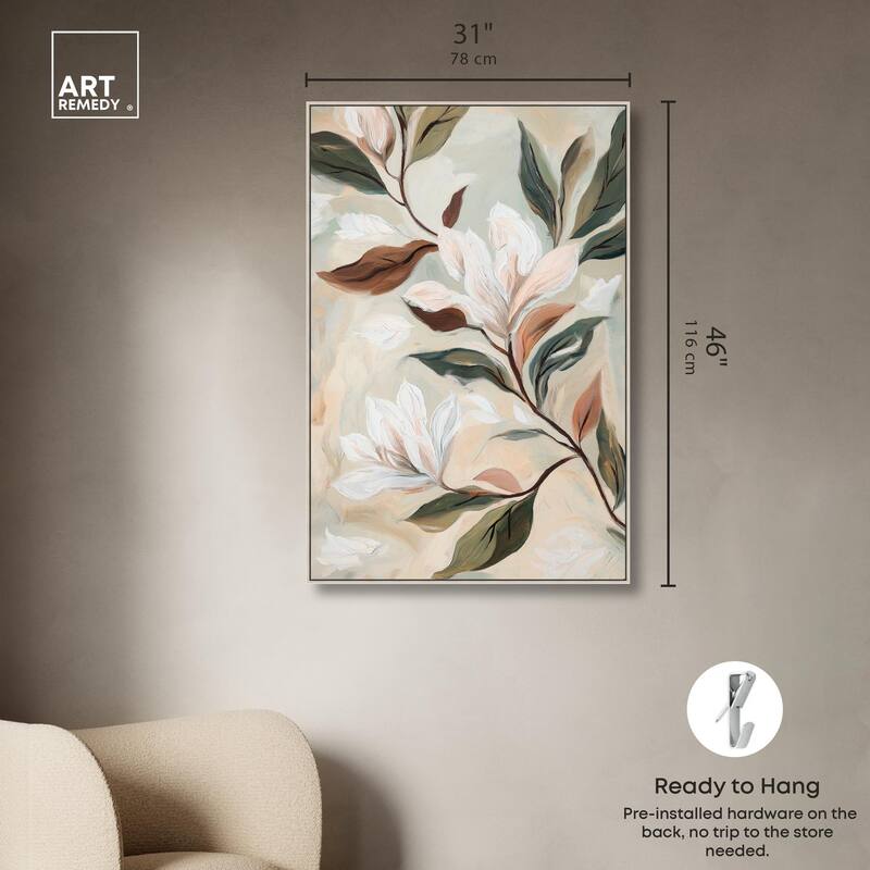 Soft Magnolia II Canvas by Art Remedy