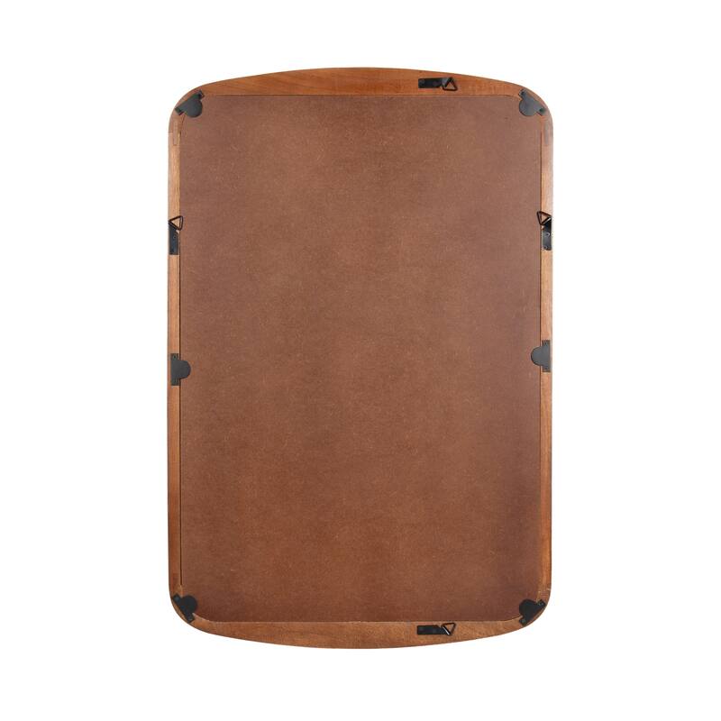 Kate and Laurel Hera Radius Rectangle Wood Mirror - 24x36