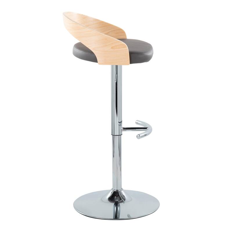 Carson Carrington Stavanger Adjustable Bar Stool with Rounded T Footrest (Set of 2)