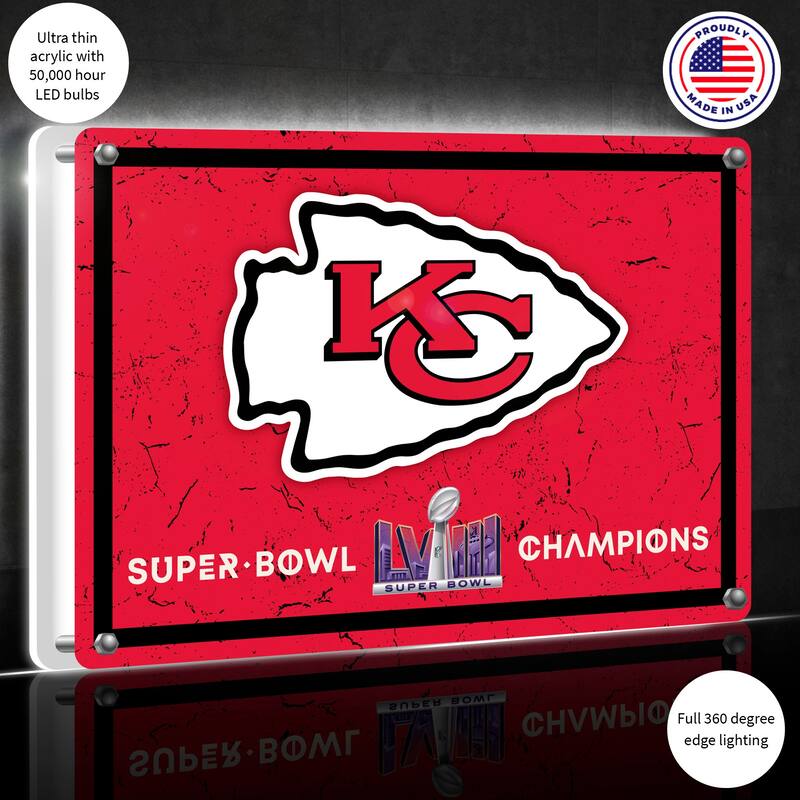Kansas City Chiefs LED Lighted Sign