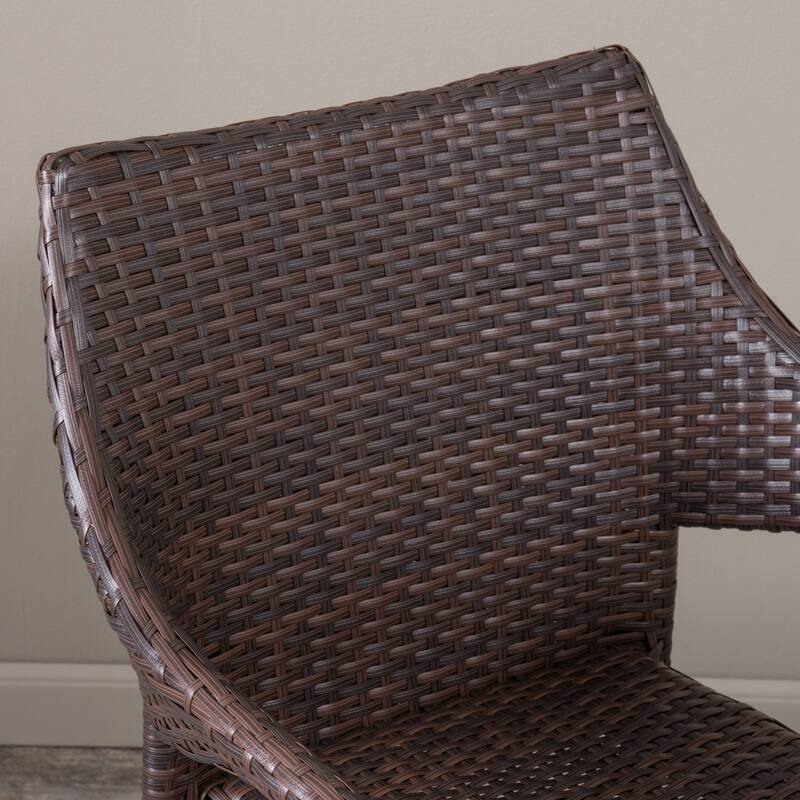 Armstrong Outdoor Multi-Brown 5-piece Dining Wicker Set by Christopher Knight Home