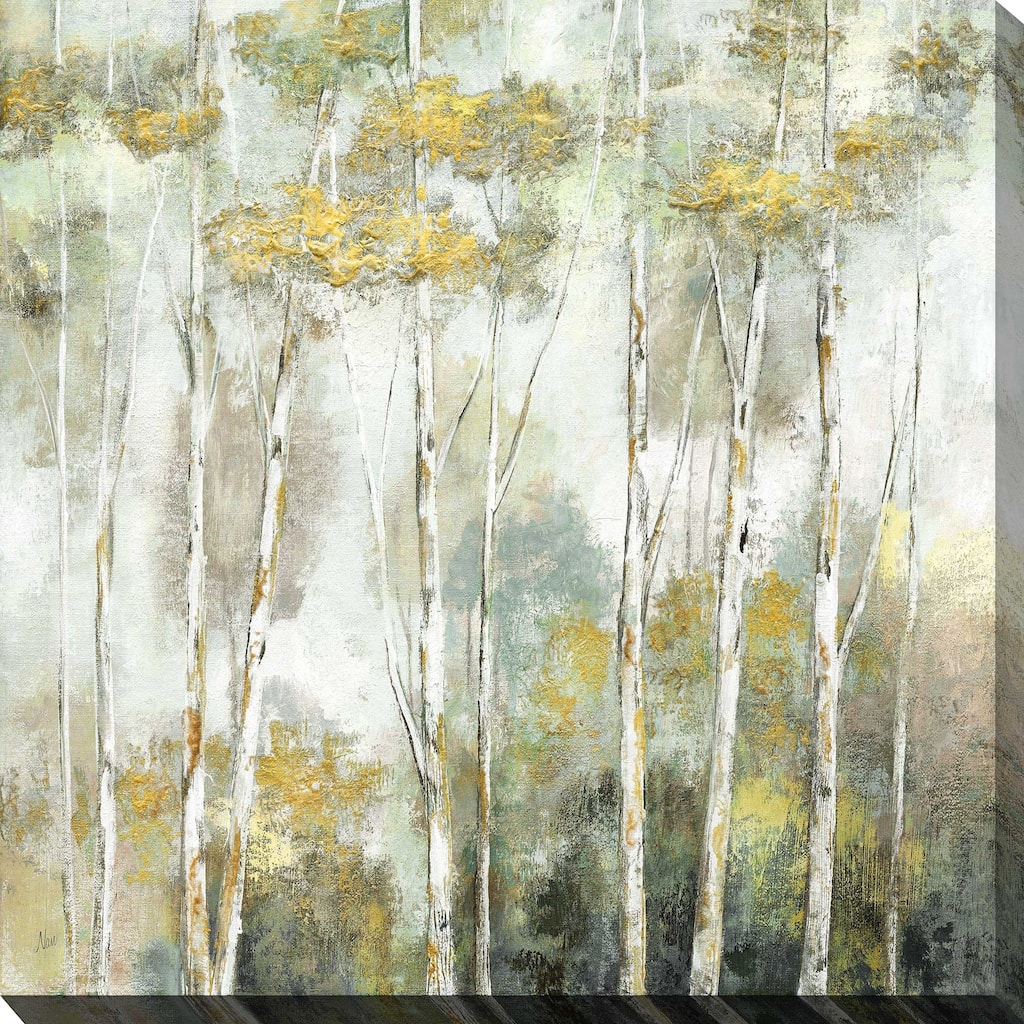 "Twinkling Trees (Square)" by Nan Print on Canvas