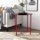 preview thumbnail 2 of 15, Llewellyn Contemporary 22-inch Glass Top Side Table by Furniture of America