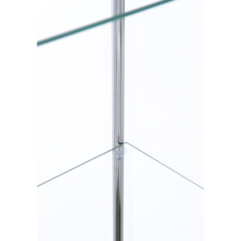 Bellatrix 4-shelf Clear Glass Curio Cabinet