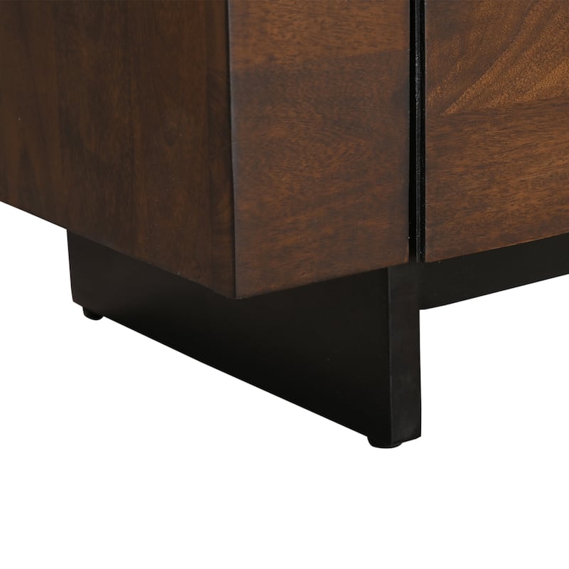 Quinn Contemporary Hardwood Storage Sideboard by Sevita - 70" W x 18" D x 34" H