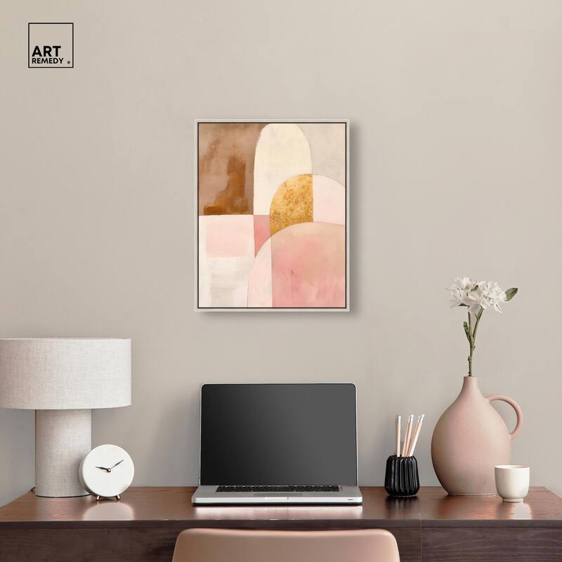 Rose Quartz and Sand I Canvas by Art Remedy