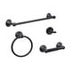 preview thumbnail 1 of 3, Sure-Loc VT-SET-PH2 Ventura 4 Piece Bathroom Package with 30" Towel Flat Black