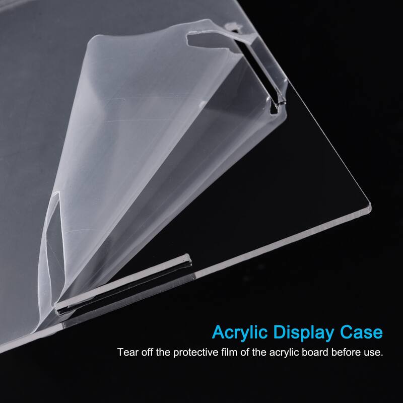 Display Case, Acrylic Box Assemble Dustproof Showcase for Collectibles - Clear