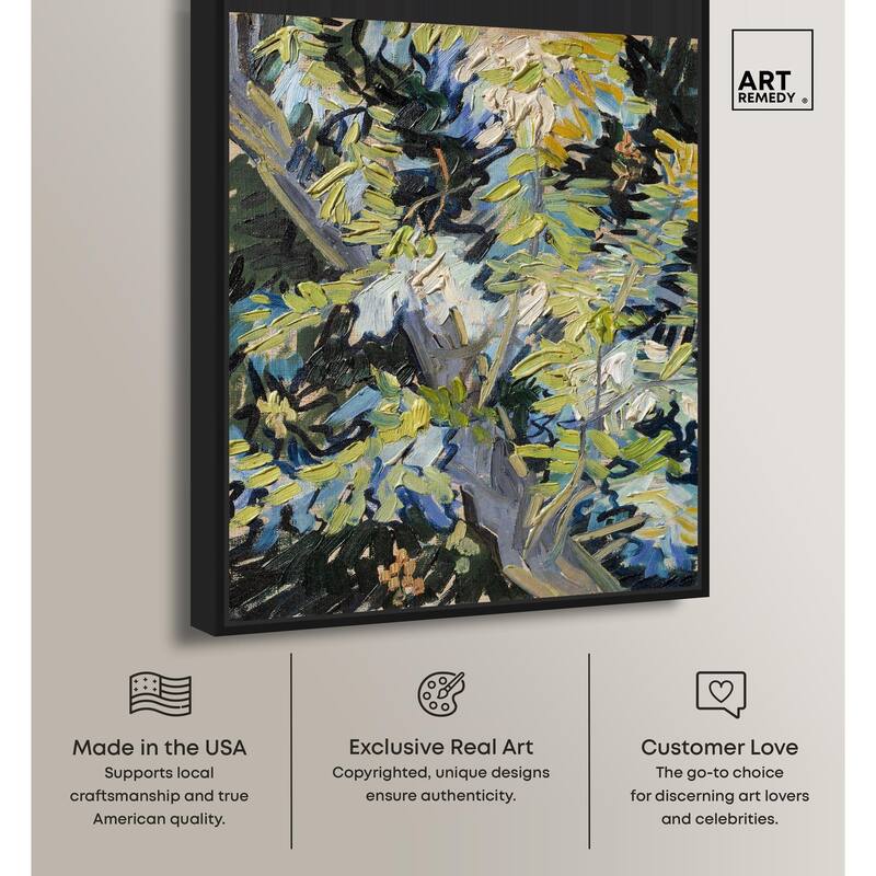 Blossoming Acacia Branches 1890 Canvas by Art Remedy
