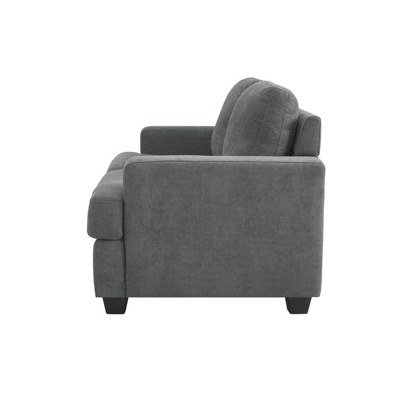 Thomas Grey Upholstered Modern Living Room Loveseat