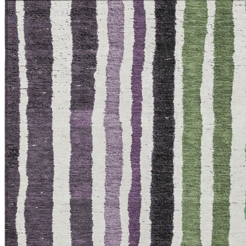 HomeRoots Striped Transitional Rectangle Outdoor Rug