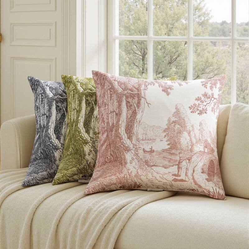 StyleCraft Reverie Toile Pillow