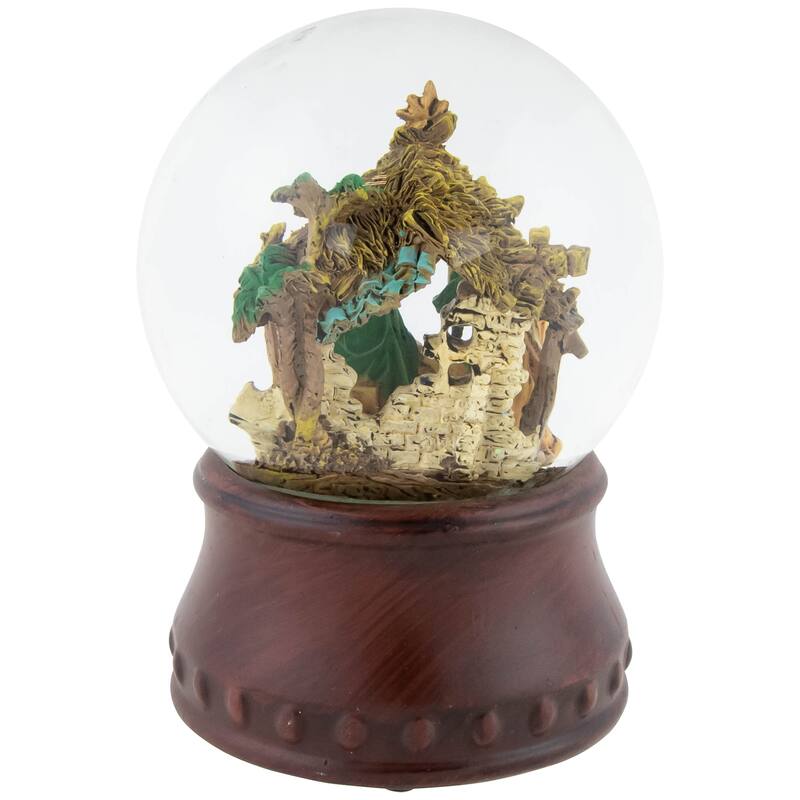 Christmas Nativity Musical Snow Globe - 5.5"