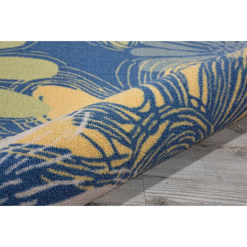 Ogunquit Indoor/Outdoor Abstract Floral Modern Rug by Havenside Home