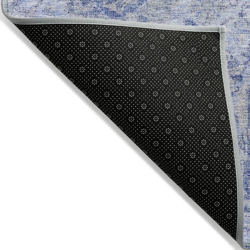 HomeRoots Damask Traditional Rectangle Outdoor Rug
