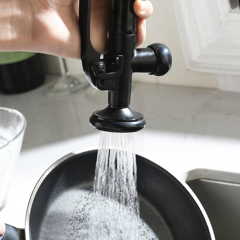 Commercial Kitchen Faucet with Pull Down Sprayer