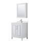 Option White, Chrome Trim, Giotto Quartz Top