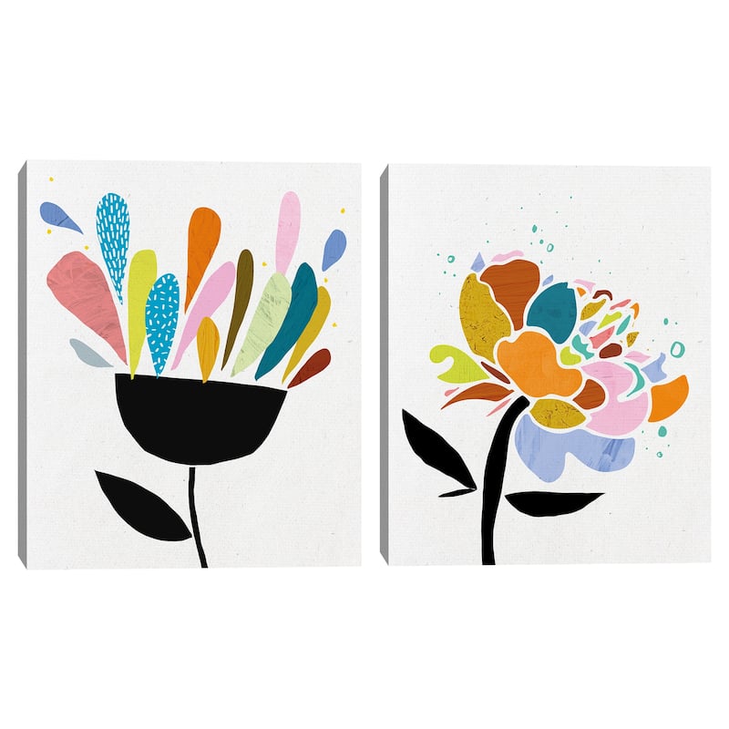Summer Pop I, Summer Pop II by Belle Maison Canvas Art Prints