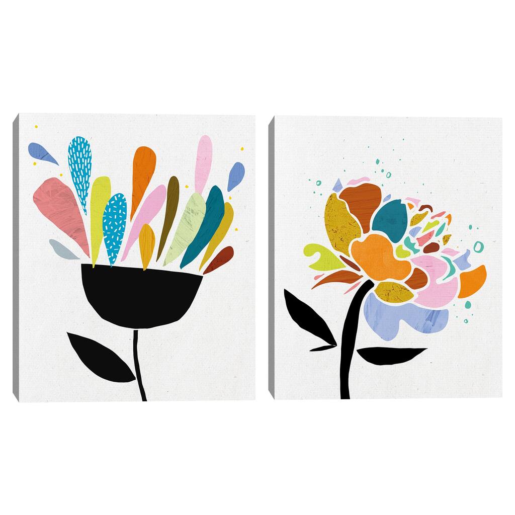 Summer Pop I, Summer Pop II by Belle Maison Canvas Art Prints