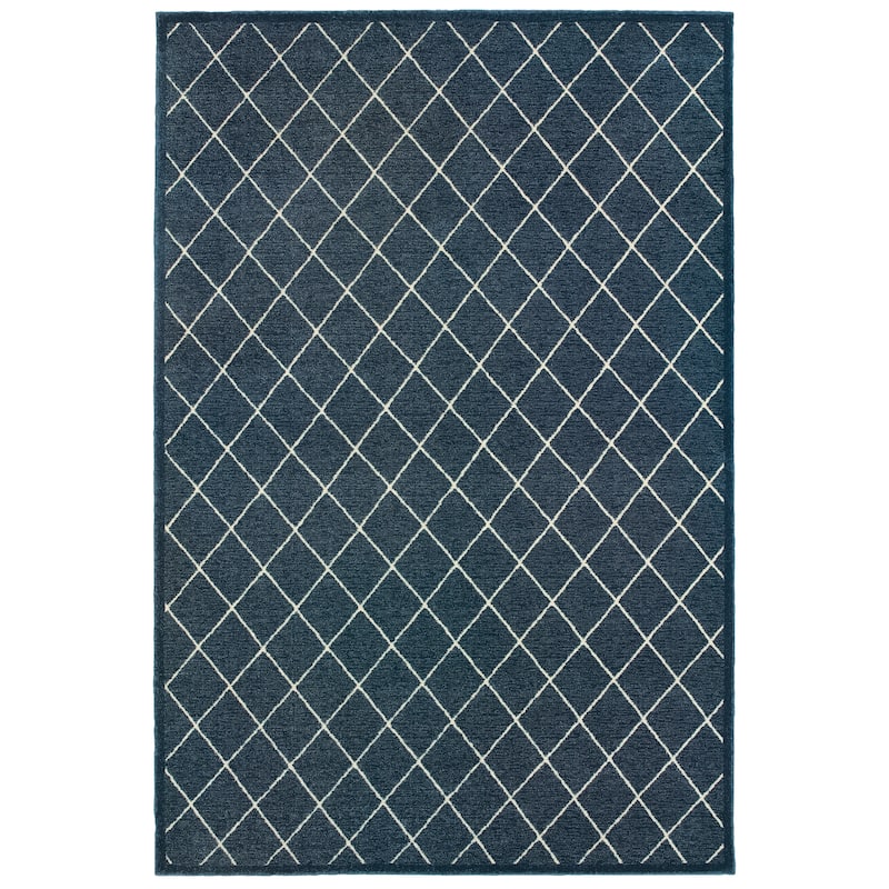 Vista Home Easton Diamond Trellis Heathered Area Rug