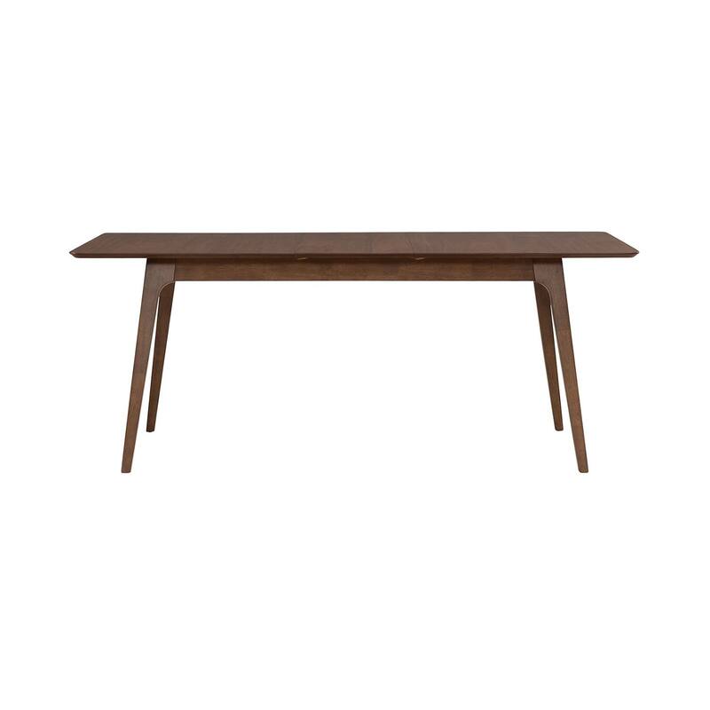Space Savers Satin Walnut Rectangular Leg Table for Dining Room 75" - Width 36" x Depth 75" x Height 30"