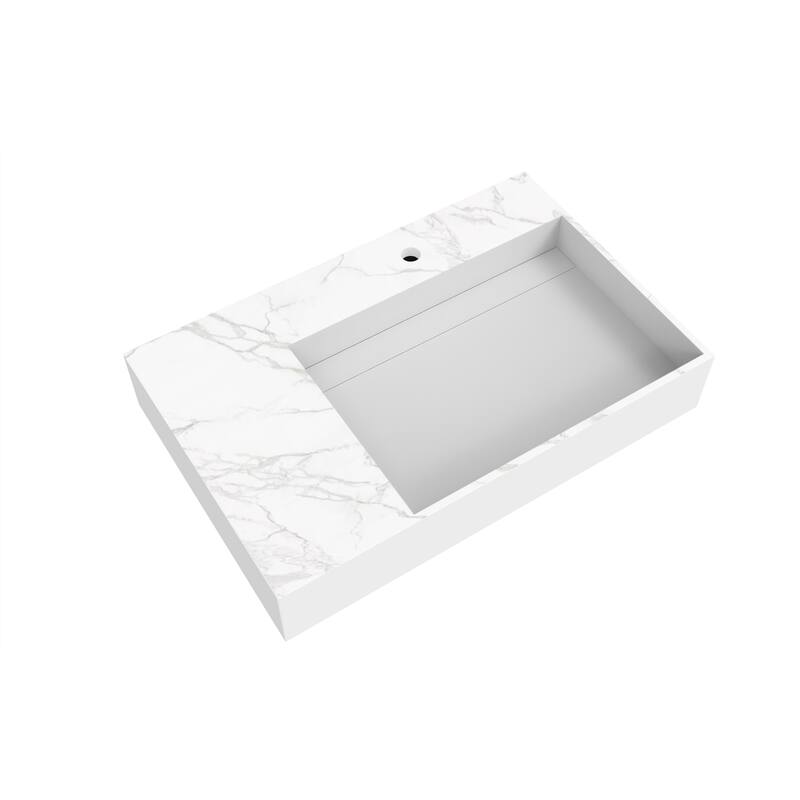 Juniper Stone Solid Surface Wall-mounted Vessel Sink