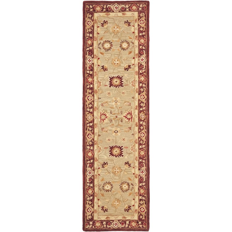 SAFAVIEH Handmade Anatolia Ibala Traditional Hand-spun Wool Rug