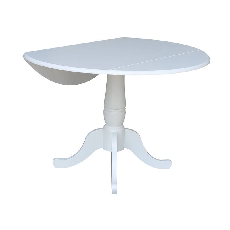 42 in. Round Dual Drop Leaf Dining Table
