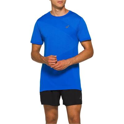 ASICS Mens Tokyo Seamless Basic T-Shirt,, Blue, Small