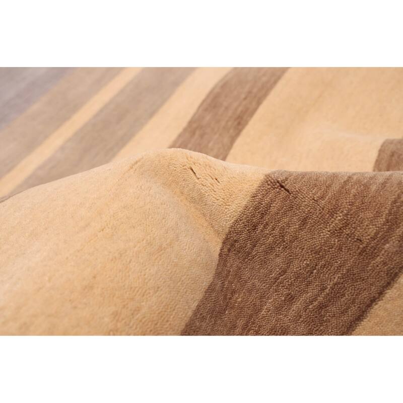 ECARPETGALLERY Hand Loomed Kashkuli Gabbeh Ivory Wool Rug - 5'3 x 7'8