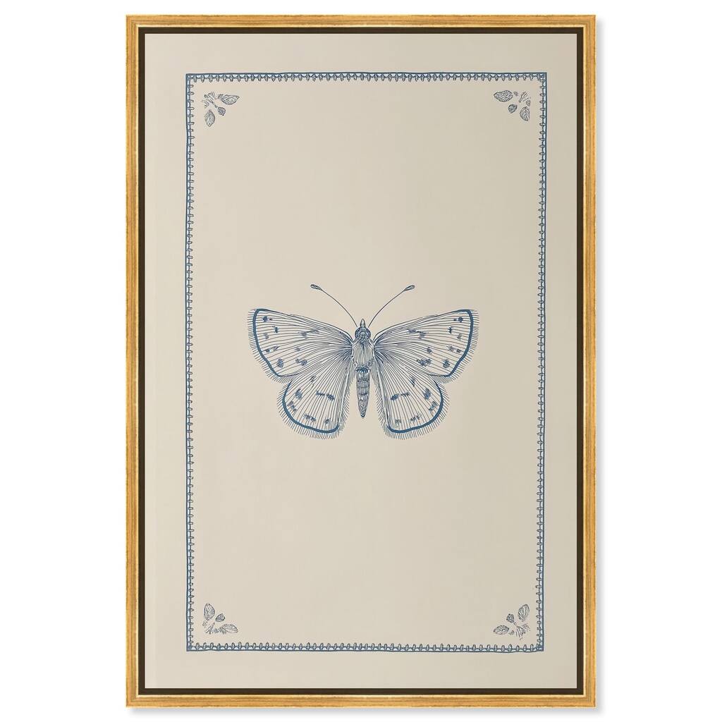 Blue Butterfly II Canvas by Art Remedy