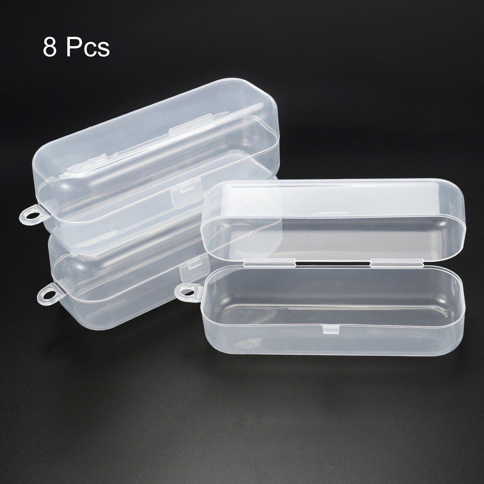24pcs Clear Storage Container with Hinged Lid 38x18mm Plastic Square Craft  Box - Bed Bath & Beyond - 35598093