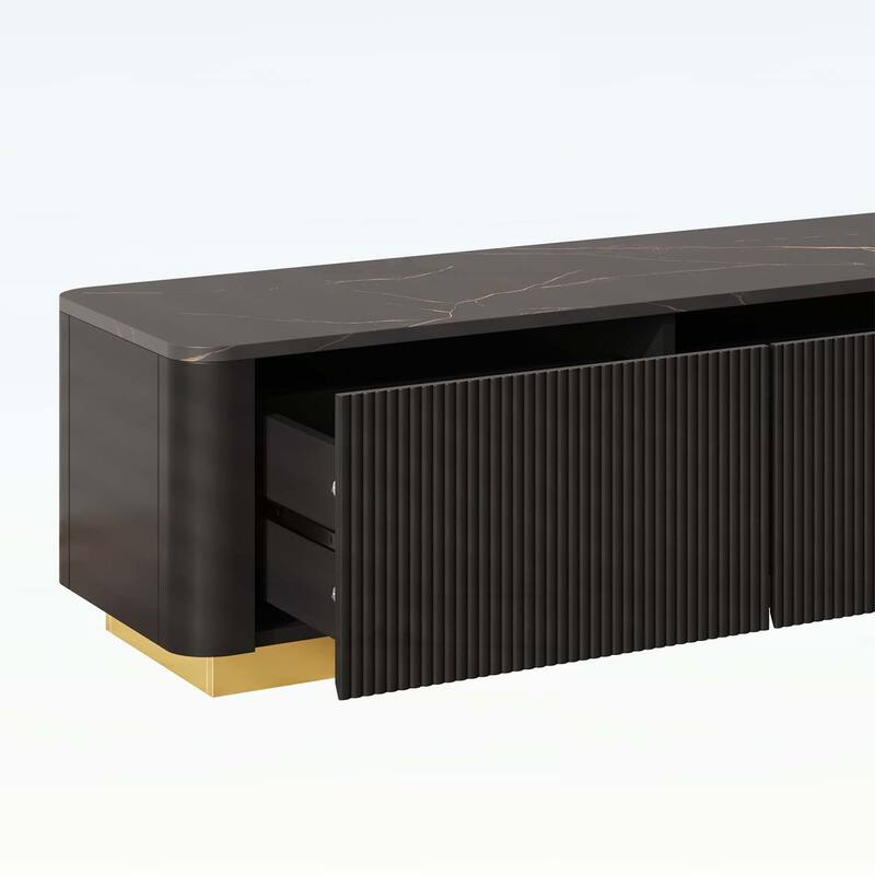 Modern Fluted TV Stand for TVs Up to 85