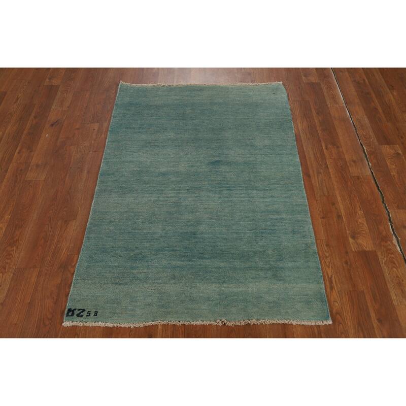 Stripe Gabbeh Modern Foyer Rug Handmade Wool Carpet - 2'9"x 4'0"