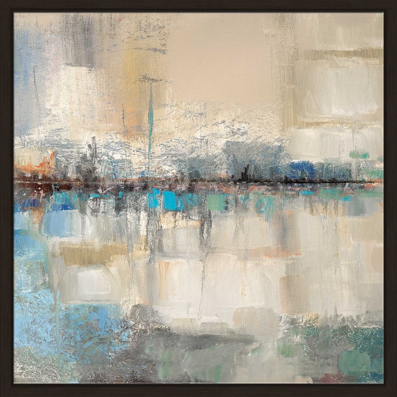 "Shoreline Reflection II" by Ruane Manning Print on Floating Canvas