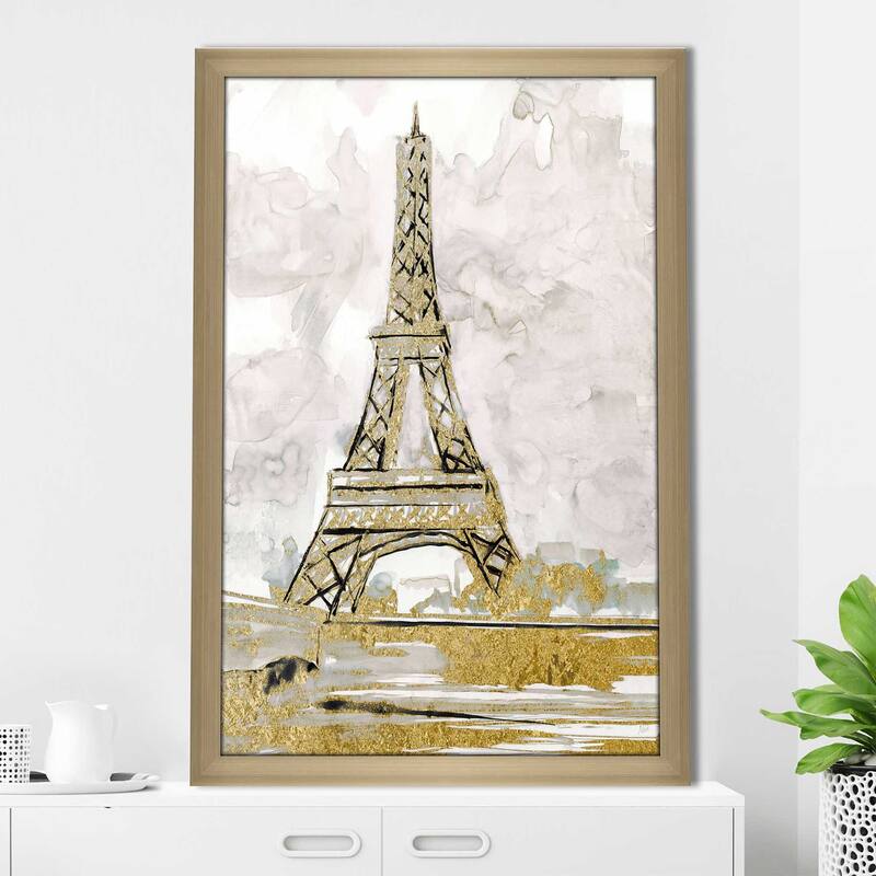 "Eiffel Tower Glitz" by Nan Print on Acrylic