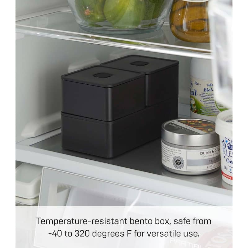 Yamazaki Home Vacuum-Sealing Food Storage Container, Polypropylene, 250ml - L 3.62 x W 3.62 x H 1.97 inches