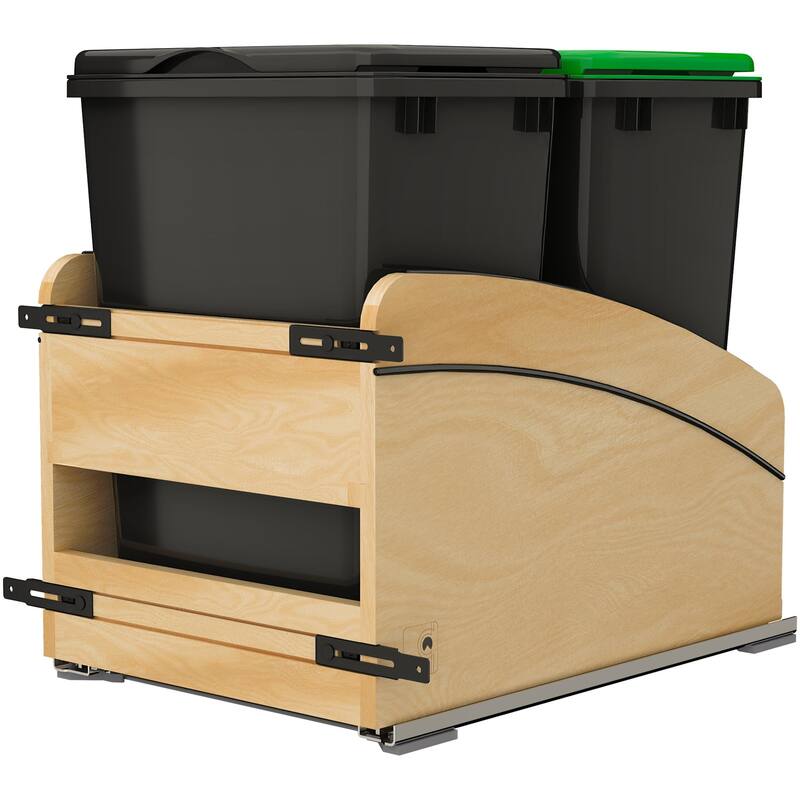 Rev-A-Shelf 4WCC-1835DM-218 Craftsman 15" Wide Solid Maple Designer - Maple / Black