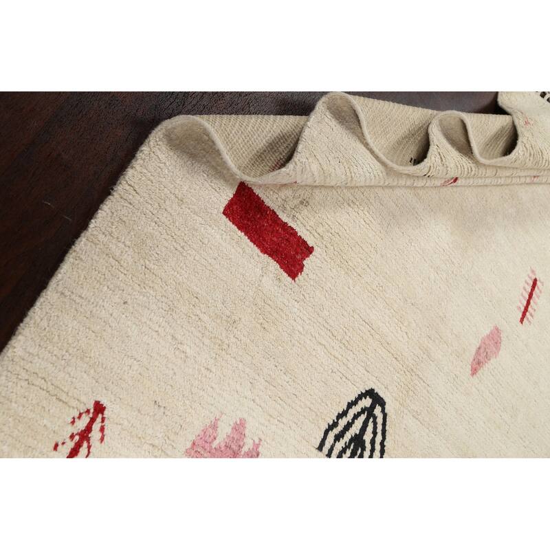 Tribal Vegetable Dye Moroccan Berber Area Rug Handmade Oriental Carpet