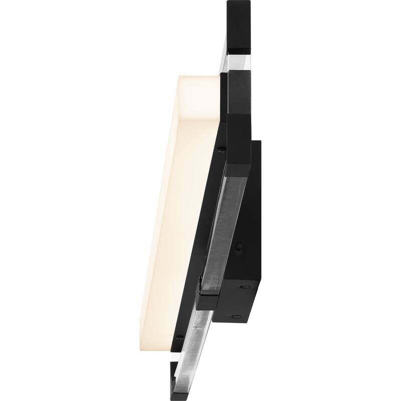 Elias Integrated LED Matte Black Bath Light with CCT Switch
