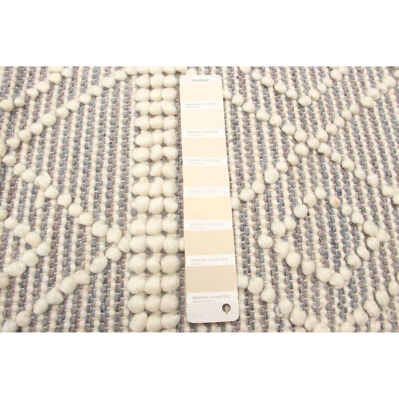 ECARPETGALLERY Braid weave Sienna Cream Wool Rug - 6'1 x 8'11