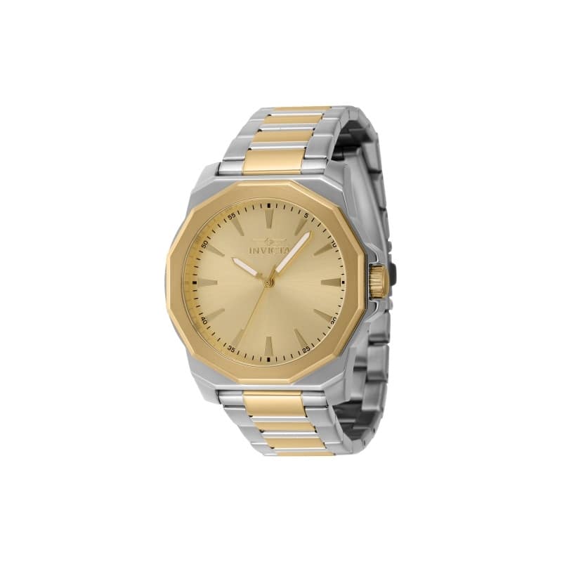 Invicta Men's 46835 Speedway Quartz 3 Hand Gold Dial Watch